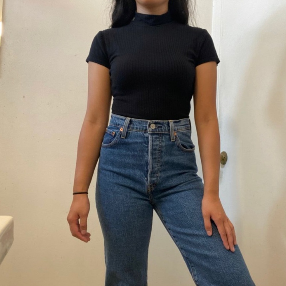 PacSun Me To We black ribbed mock neck bodysuit 🖤